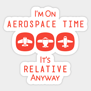 In the Realm of Airplanes: My Aerospace Chronicles Sticker